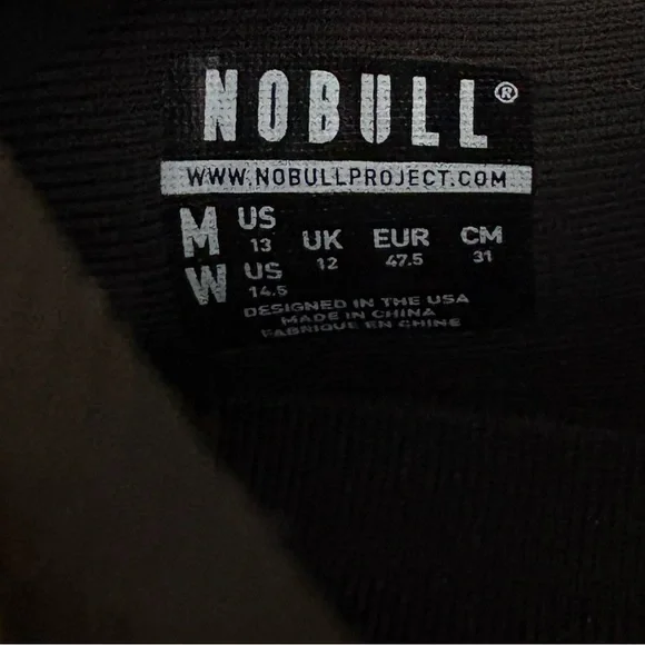 NOBULL Men's Pride Trainer Weightlifting Gym Shoe Sneaker Black Gold Splatter 13 - Picture 9 of 9